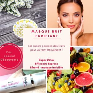Masque visage nuit purifiant