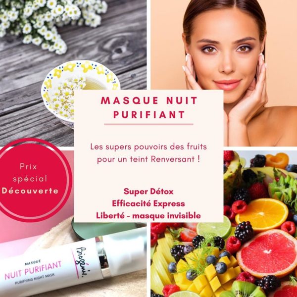 Masque visage nuit purifiant