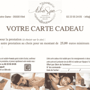 La carte cadeau au choix